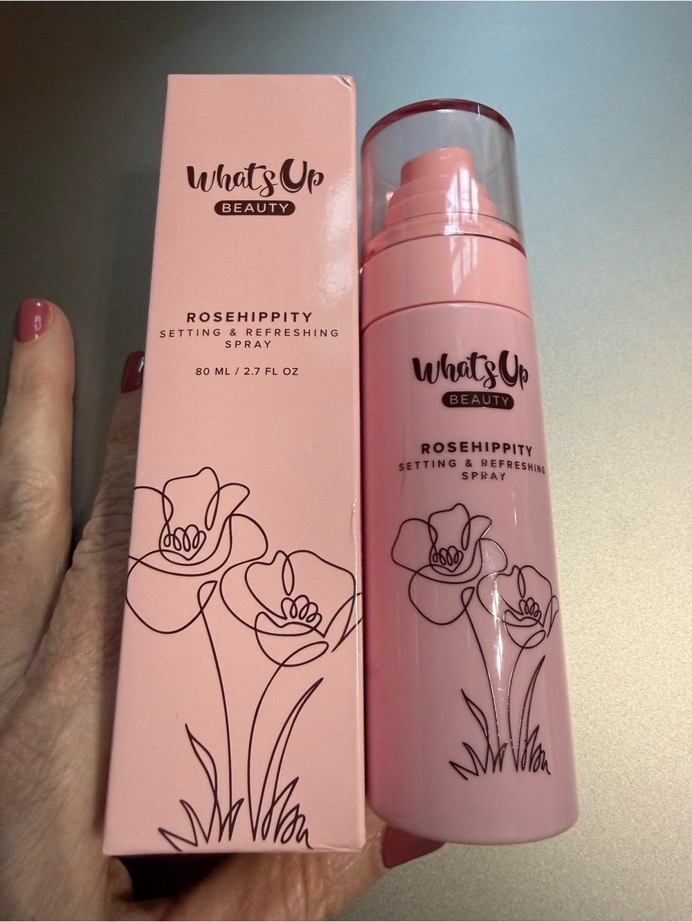 What’s Up Beauty Rosehippiti Setting & Refreshing Spray — Pink